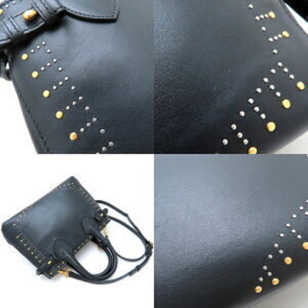 Burberry Shoulder Bag Leather Black - Picture 4 of 9